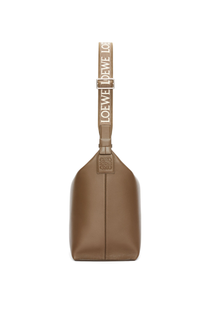 Cubi Crossbody bag in supple smooth calfskin and jacquard